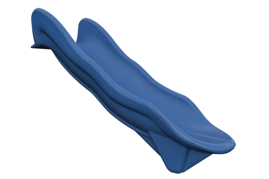 A blue Avalanche Slide designed for children's playsets.