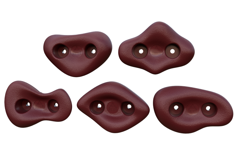 Load image into Gallery viewer, TUSK Secure℠ Rock Wall Hand Holds - Set of 5