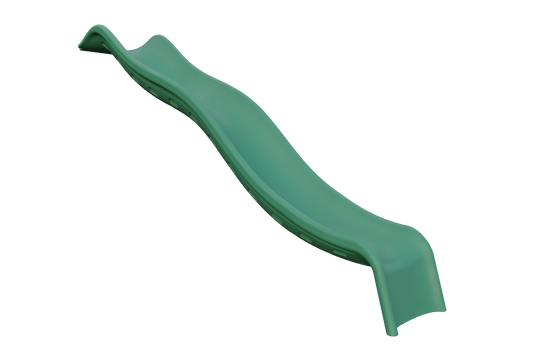 Green vinyl 10 foot waterfall slide by Tusk Molding