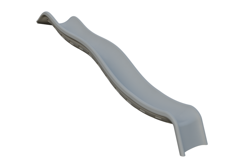 Load image into Gallery viewer, Light gray vinyl 10 foot waterfall slide by Tusk Molding
